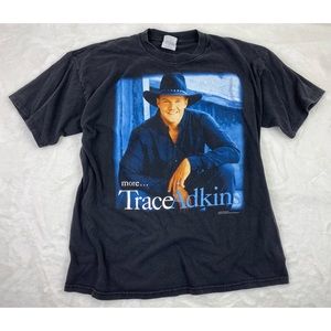 Vintage Trace Adkins Tshirt XL Large 2000 More Concert Tour Double Sided Graphic